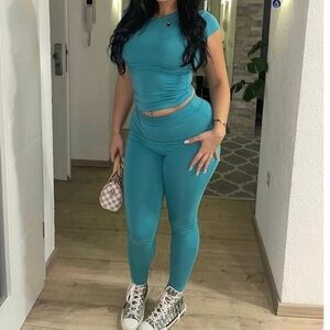 Teal Womens matching set